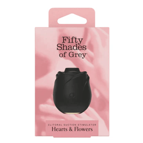 Fifty Shades of Grey Black Rose Silicone Clitoral Suction Stimulator 2.0