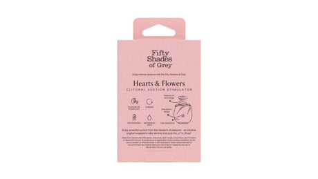 Fifty Shades of Grey Black Rose Silicone Clitoral Suction Stimulator 2.0