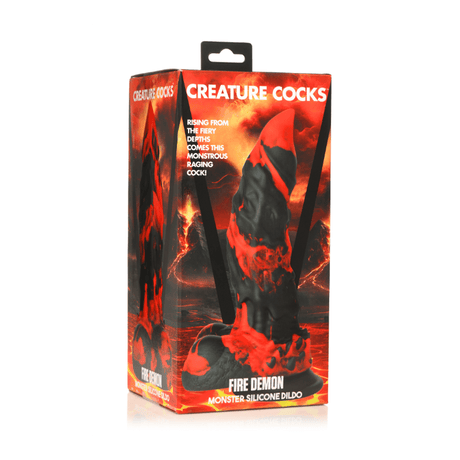 Fire Demon Monster Silicone Dildo