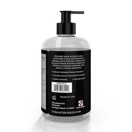 Fisting Lubricant 488 mL – Long-Lasting Water-Based Anal Lube with Lidocaine