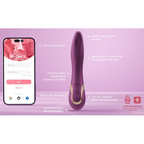 Fling App-Enabled Licking Vibrator