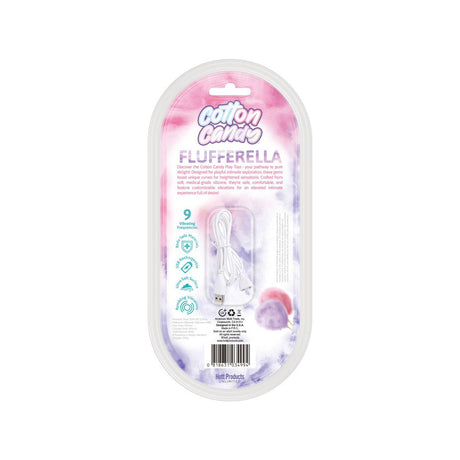 Flufferella Vibrating Dildo - Cotton Candy