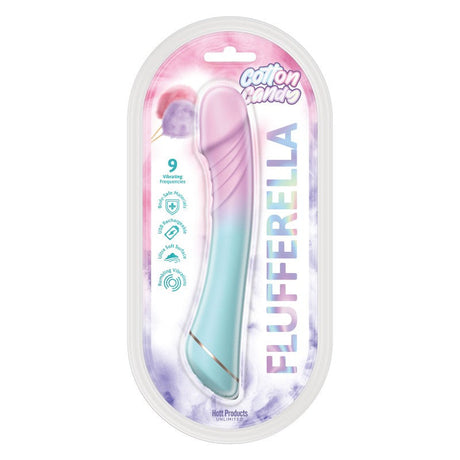 Flufferella Vibrating Dildo - Cotton Candy