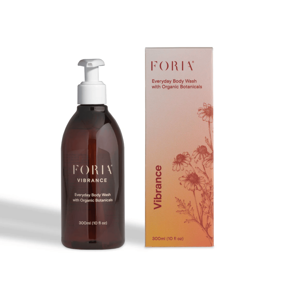 FORIA Vibrance Everyday Body Wash with Organic Botanicals 300ml / 10oz