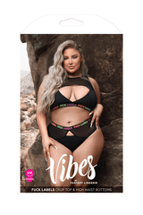 Fuck Labels Crop Top & High Waist Bottoms