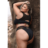 Fuck Labels Crop Top & High Waist Bottoms