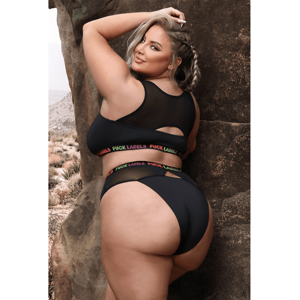 Fuck Labels Crop Top & High Waist Bottoms