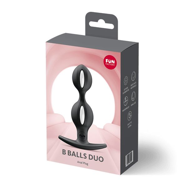 Fun Factory B Balls Duo Black Weighted Butt Plug