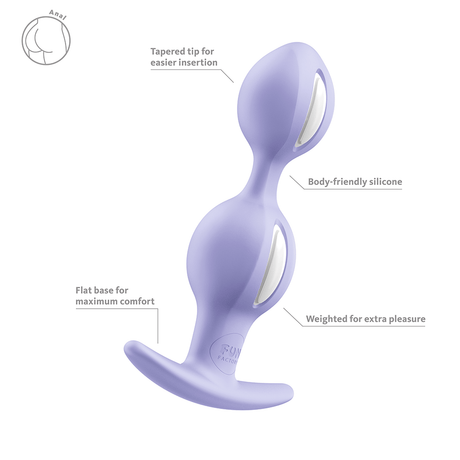 Fun Factory B Balls Duo Light Purple Anal Plug