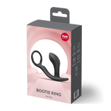 Fun Factory Bootie Ring Black Cock Ring with Butt Plug