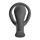 Fun Factory Bootie Ring Black Cock Ring with Butt Plug