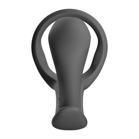 Fun Factory Bootie Ring Black Cock Ring with Butt Plug