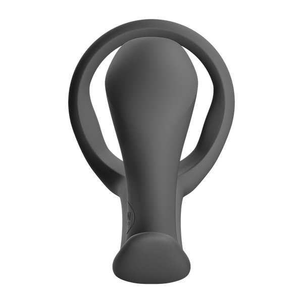 Fun Factory Bootie Ring Black Cock Ring with Butt Plug