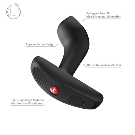 Fun Factory Bootie Vibe Black Vibrating Butt Plug