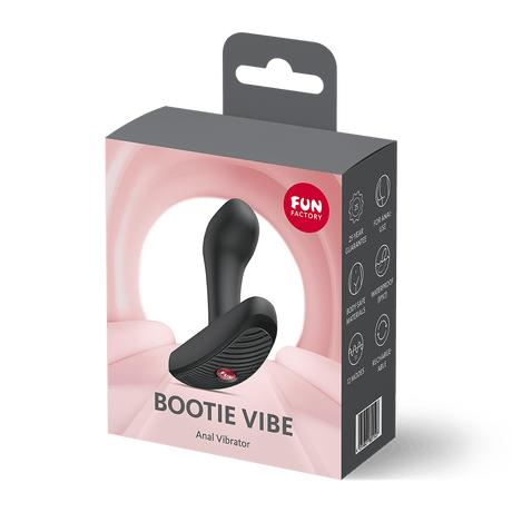 Fun Factory Bootie Vibe Black Vibrating Butt Plug
