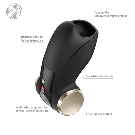 Fun Factory Cobra Libre II Black Penis Head Vibrator