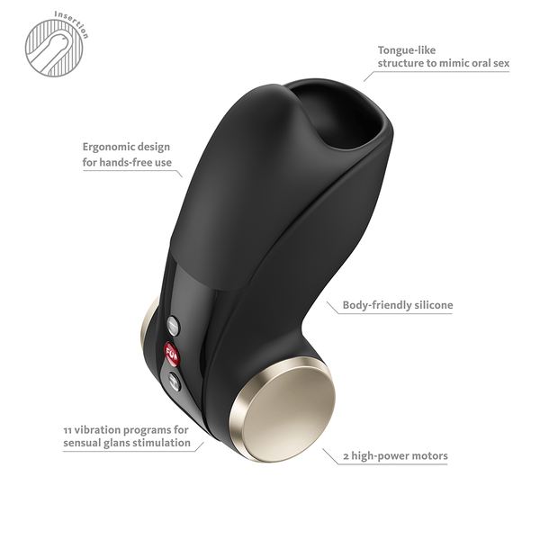 Fun Factory Cobra Libre II Black Penis Head Vibrator