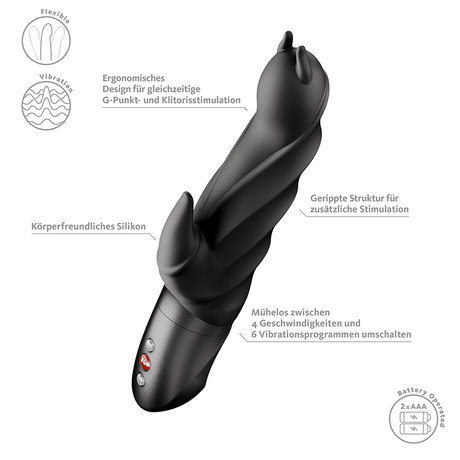 Fun Factory Darling Devil Black Rabbit Vibrator