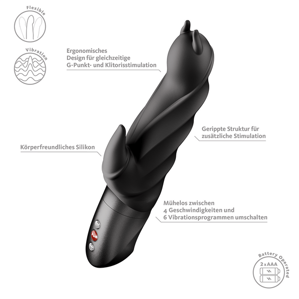 Fun Factory Darling Devil Black Rabbit Vibrator