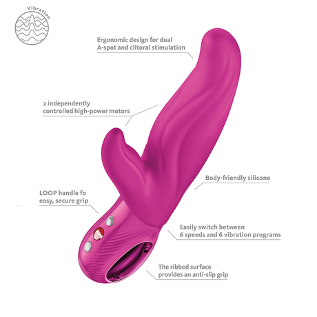Fun Factory Lady Bi Magenta Rabbit Vibrator