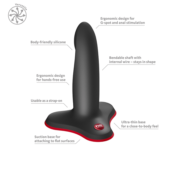 Fun Factory Limba Flex S Black Bendable Dildo