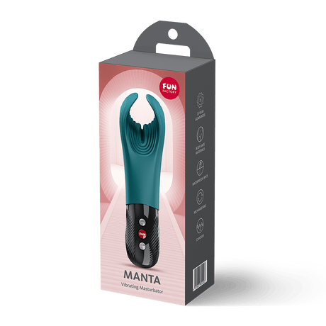 Fun Factory Manta Green Vibrating Stroker
