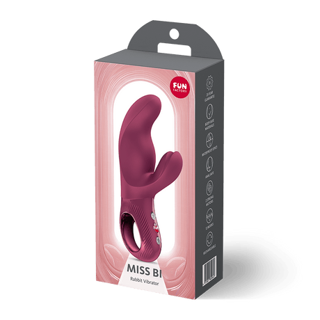 Fun Factory Miss Bi Wine Red Rabbit Vibrator