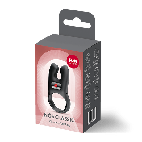 Fun Factory Nōs Black Vibrating Cock Ring