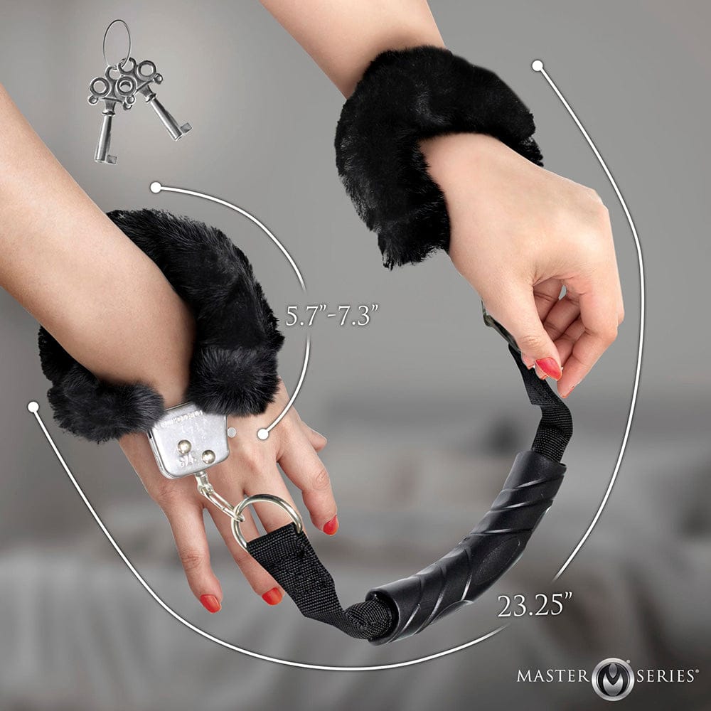 Furry Handcuffs with Handle – Discreet Life