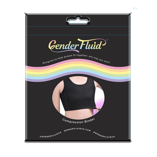 Gender Fluid Chest Binder Black- 2XLarge