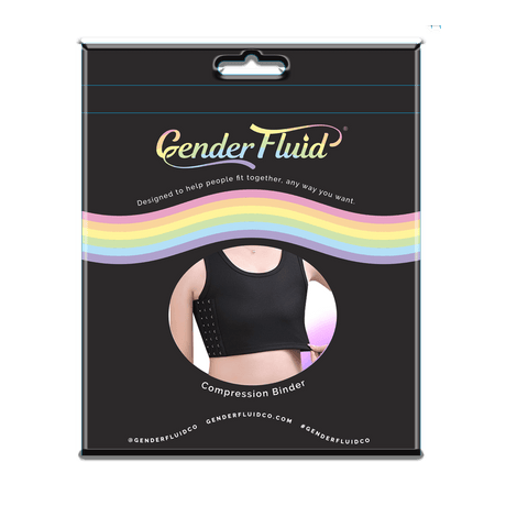 Gender Fluid Chest Binder Black - Large