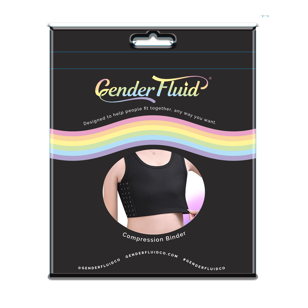 Gender Fluid Chest Binder Black - Medium