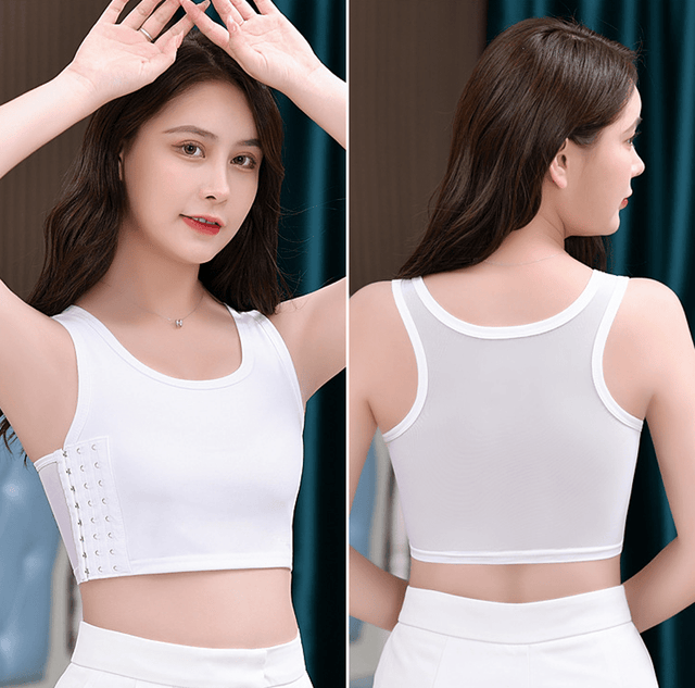 Gender Fluid Chest Binder White - Large