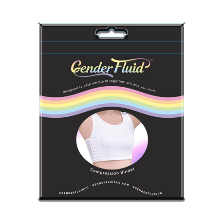 Gender Fluid Chest Binder White - Large