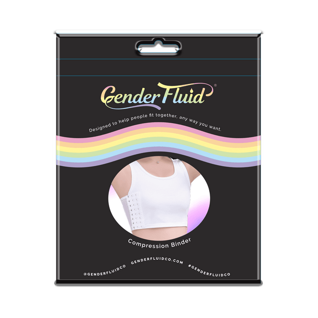 Gender Fluid Chest Binder White - Large