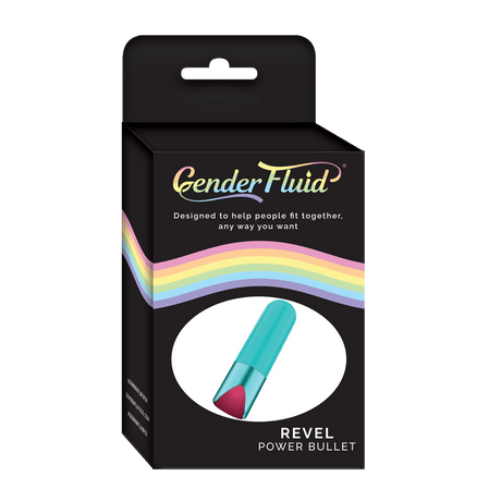 Gender Fluid Revel Power Bullet - Aqua *