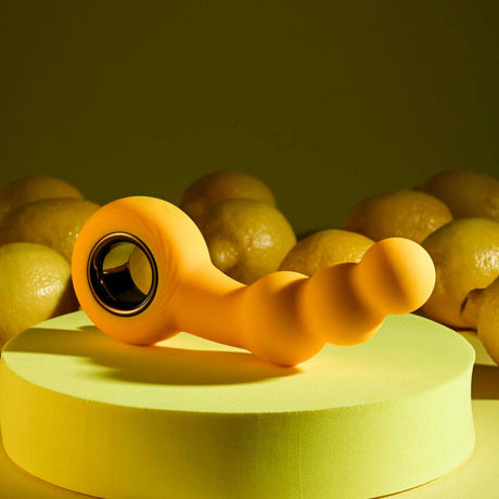 Gender-X Bumble Yellow Vibrating Butt Plug