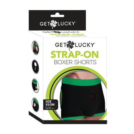 Get Lucky Strap-On Boxer Shorts - XS/S *
