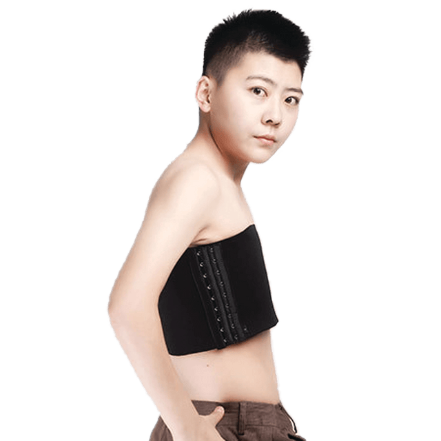 GF Strapless Chest Binder - Black Large