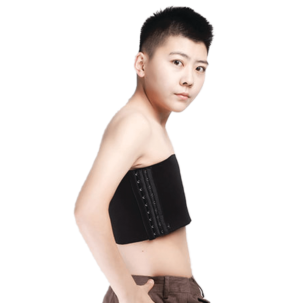 GF Strapless Chest Binder - Black Medium