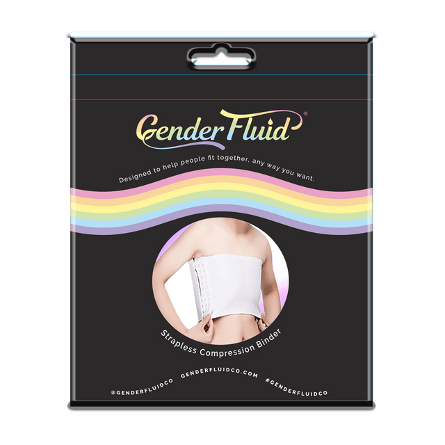 GF Strapless Chest Binder - White Large