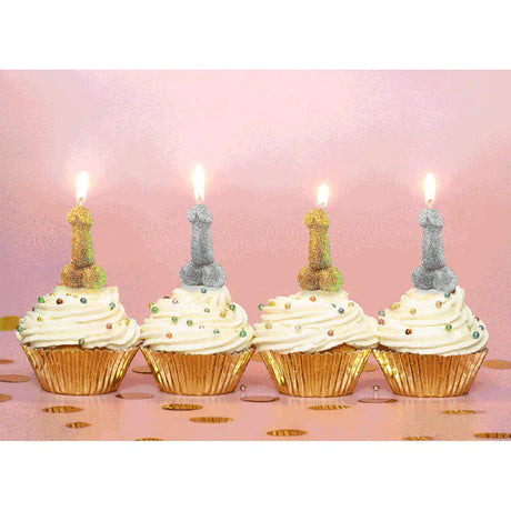 Glitterati Penis Candle Set 5pc