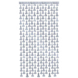 Glitterati Penis Metallic Foil Curtain 2pc - Silver