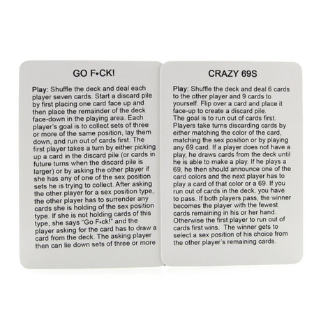 Go F*ck! Card Game