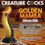 Golden Mamba Snake Silicone Dildo