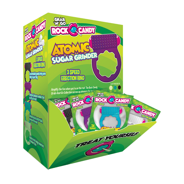 Grab-n-Go  Atomic Sugar Grinders 24pc - Fun Cock Ring Vibe