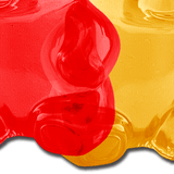 Gummy Bear Pasties in Red, Yellow, Orange & Green