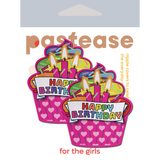 Happy Birthday Cupcake Pasties - Pink Multicolored