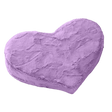 Heart Wedge Faux Fur, Purple