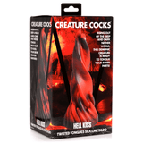 Hell Kiss Twisted Tongues Silicone Dildo